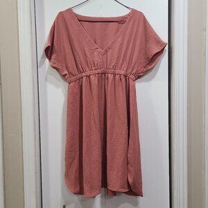 🥵 NWOT Pink dress elastic waist dress